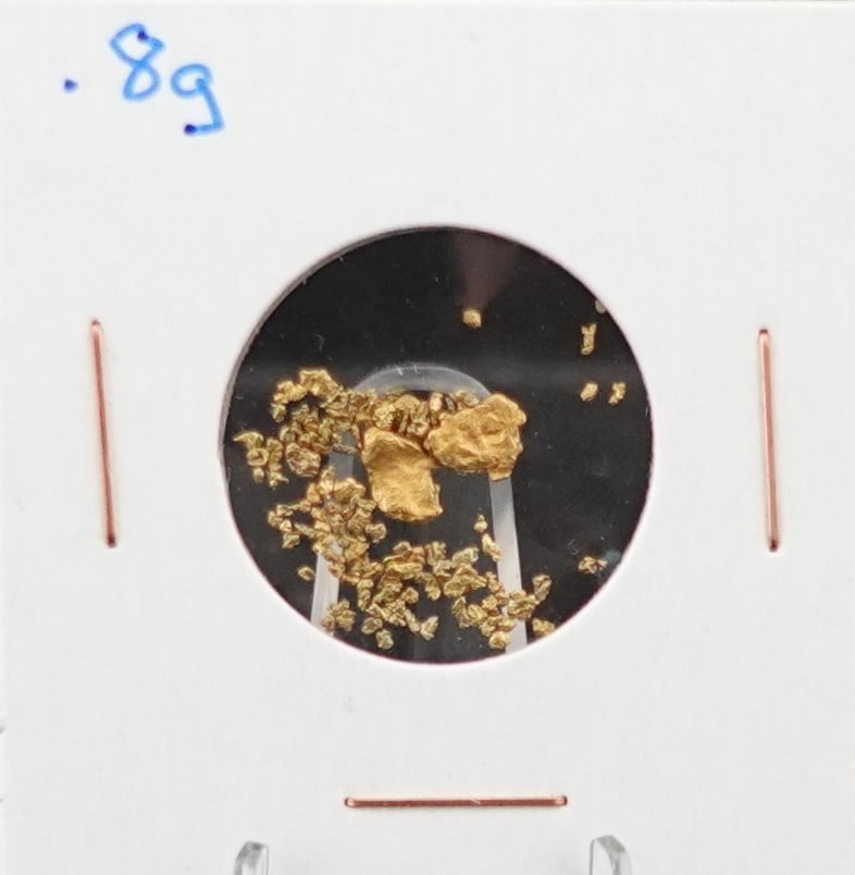 .8 grams of Yukon Gold Nuggets: Acid tested to about 22k Low Estimate: 120.00 High Estimate: 150.00