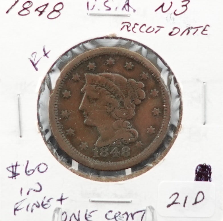 1848 Large Cent (1 of 2)