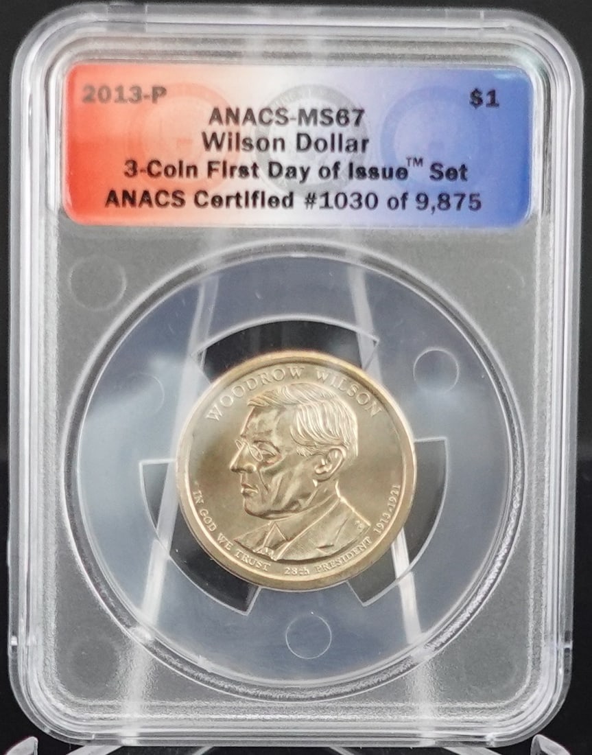 3 Coin Woodrow Wilson Coin Set - 4