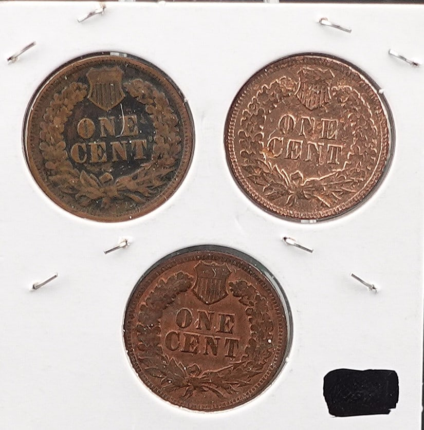 (3) Indian Head Cents - 2
