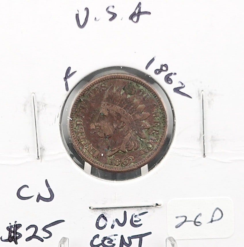 1862 Indian Head Cent (1 of 2)