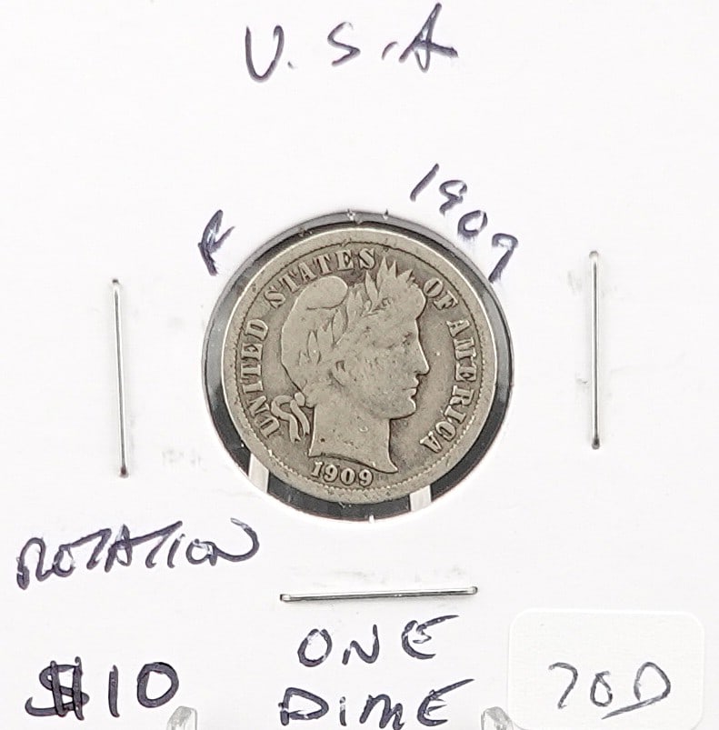 1909 Barber Dime (1 of 2)