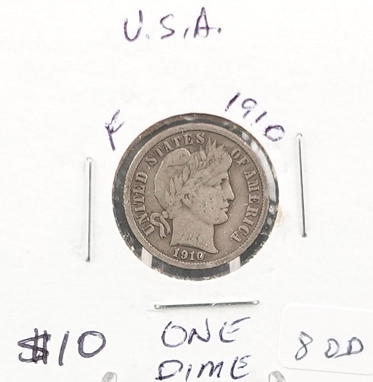 1910 Barber Barber Dime (1 of 2)