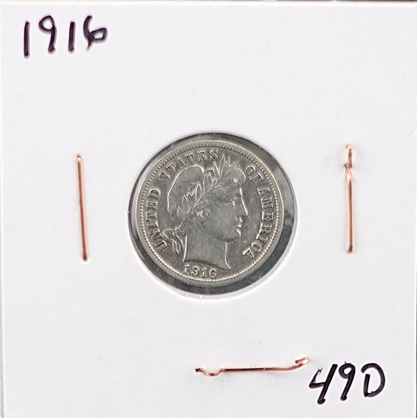 1916 Barber Dime (1 of 2)