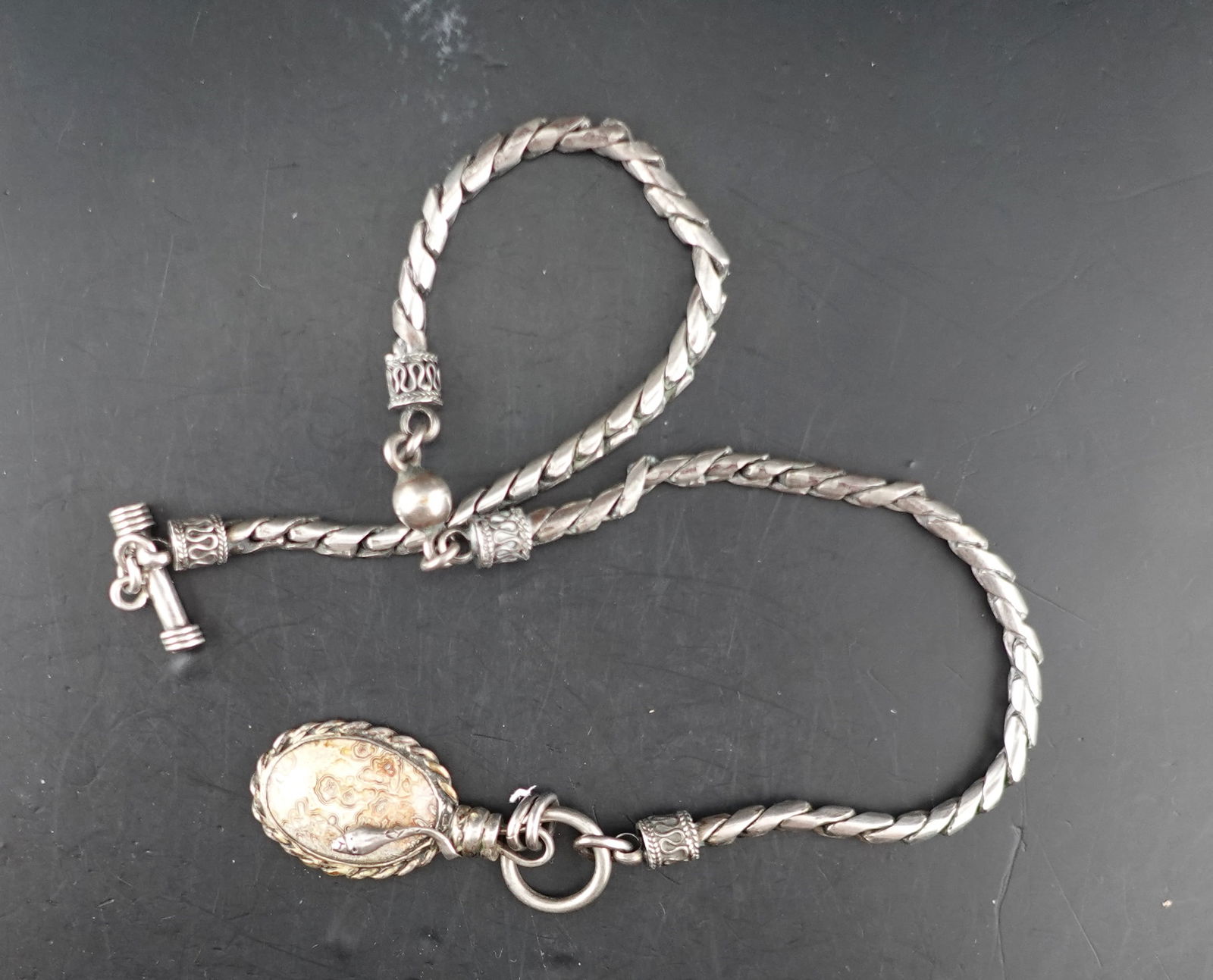 Silver Pocket Watch Chain - 2