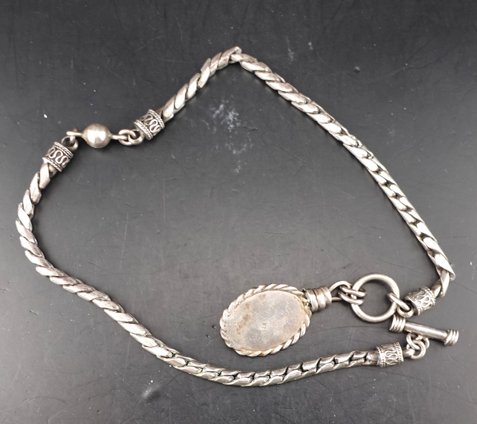 Silver Pocket Watch Chain - 3