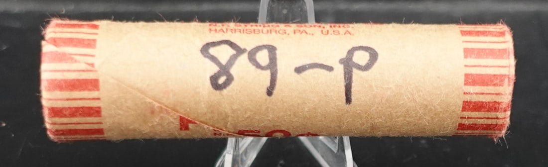 Roll of 1989 Lincoln Cents: Roll of 1989 Lincoln Cents Low Estimate: 20.00High Estimate: 40.00