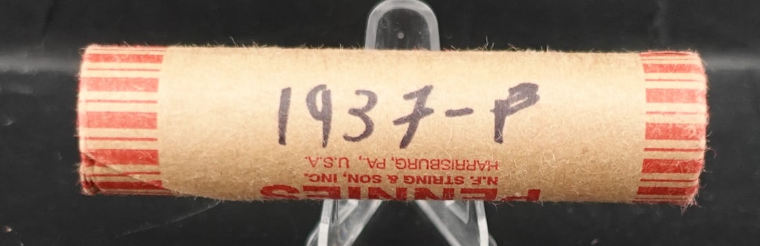 Roll of 1937 Wheat Cents: Roll of 1937 Wheat Cents Low Estimate: 20.00High Estimate: 40.00