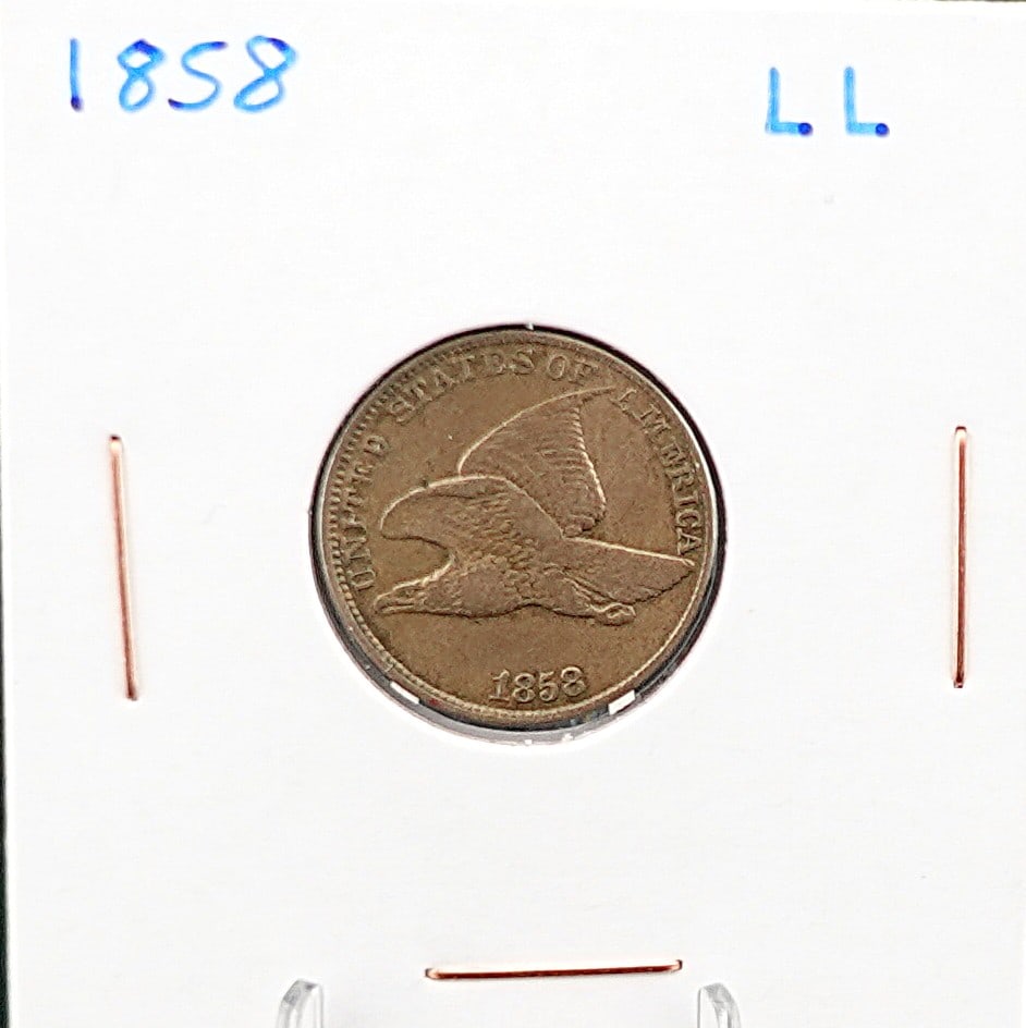 1858 LL Flying Eagle Cent (1 of 2)