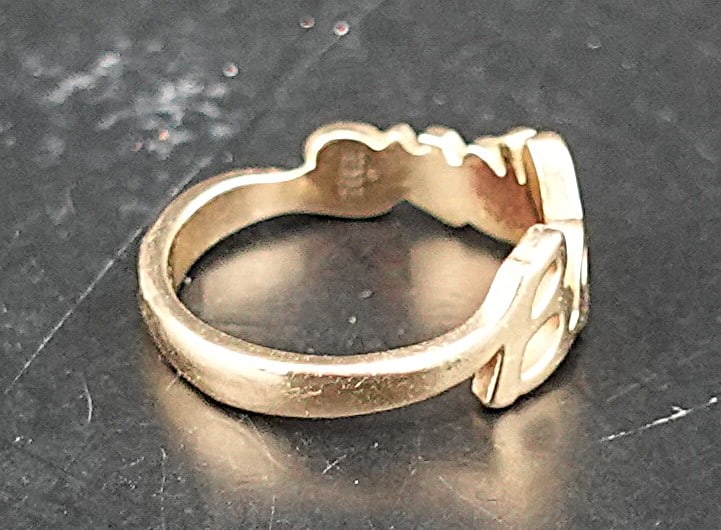 James Avery 14k Gold Believe Ring - 2