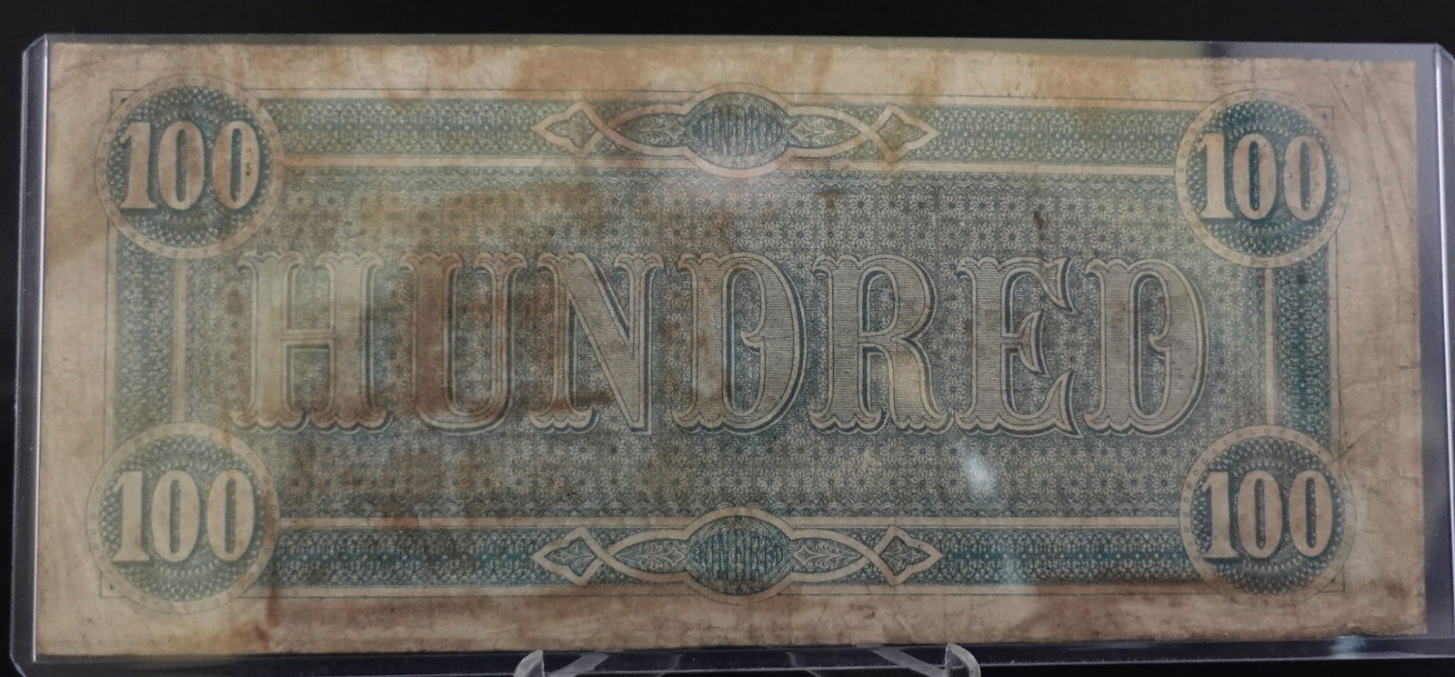 Confederate $100 Bill - 2
