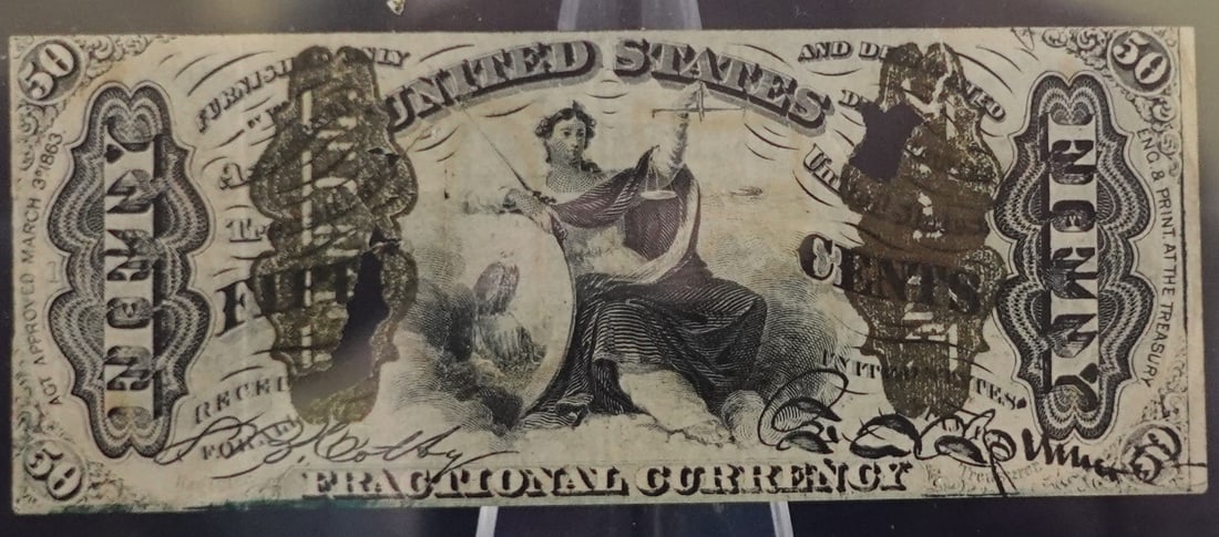 1863 50 Cent Fractional Note (1 of 2)