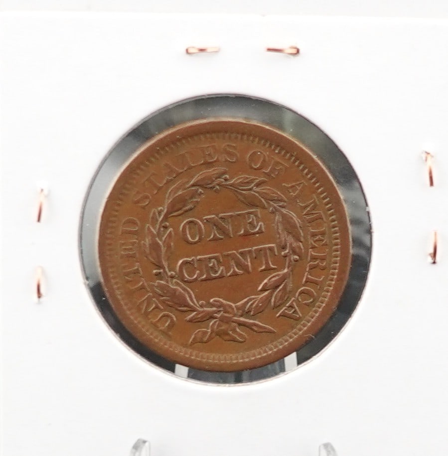 1855 Braided Hair Large Cent - 2