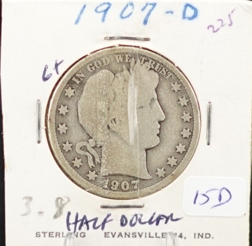 (2) Barber Half Dollars - 3