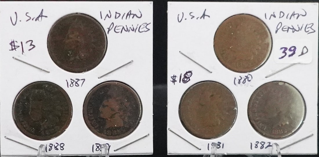 (2) Sets of Indian Head Cents (1 of 2)