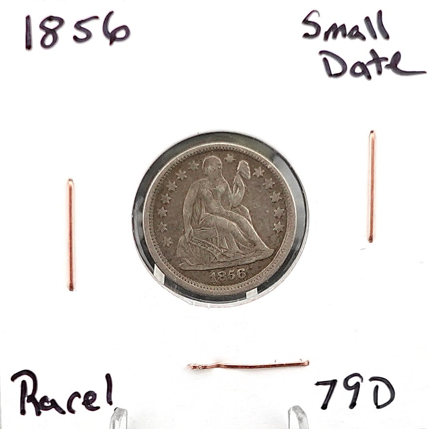 1856 Seat Dime (1 of 2)