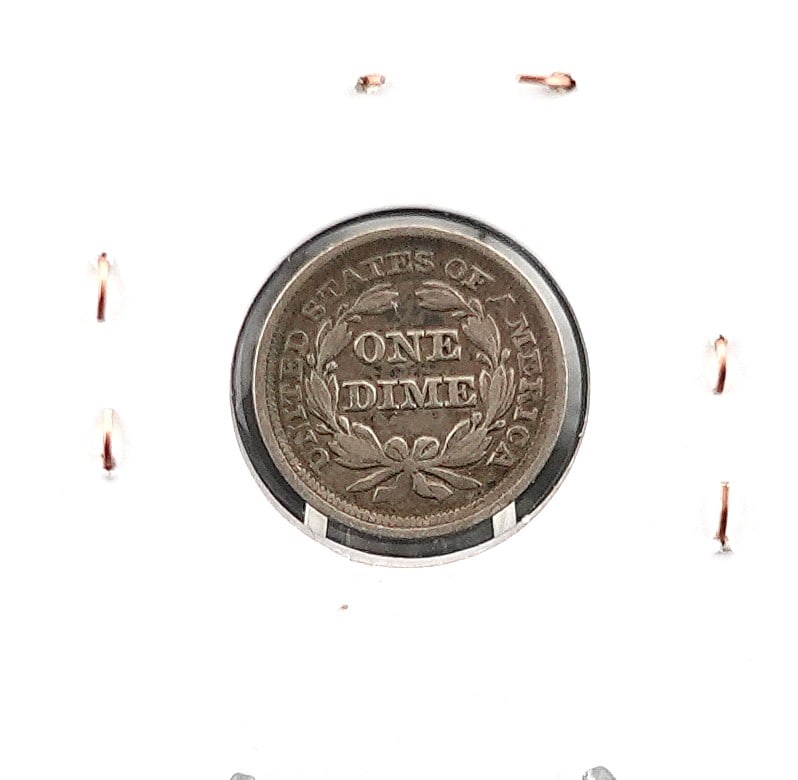 1856 Seat Dime - 2