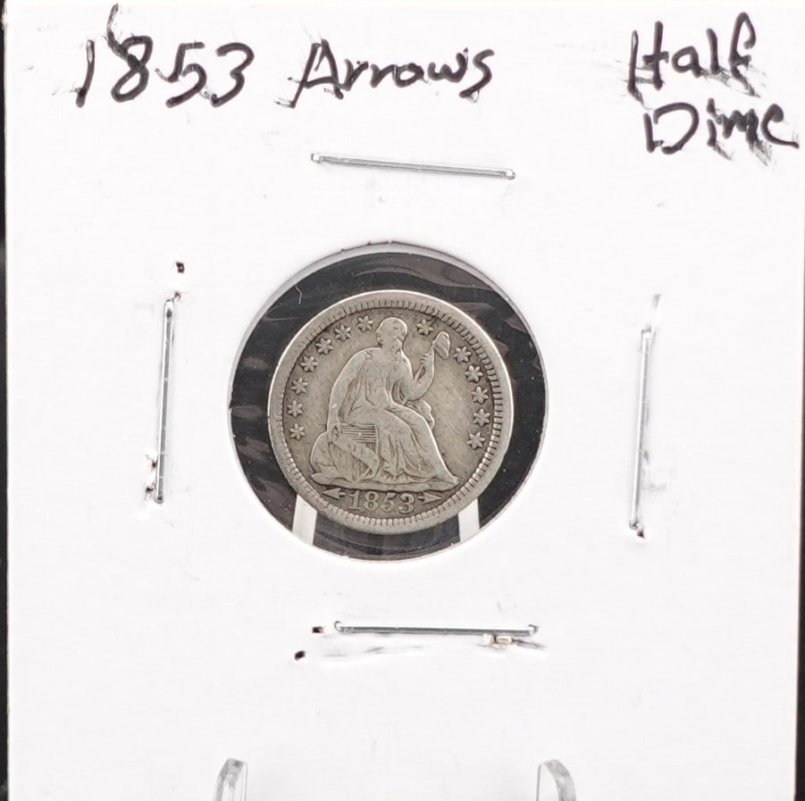 1853 Seated Half Dime (1 of 2)