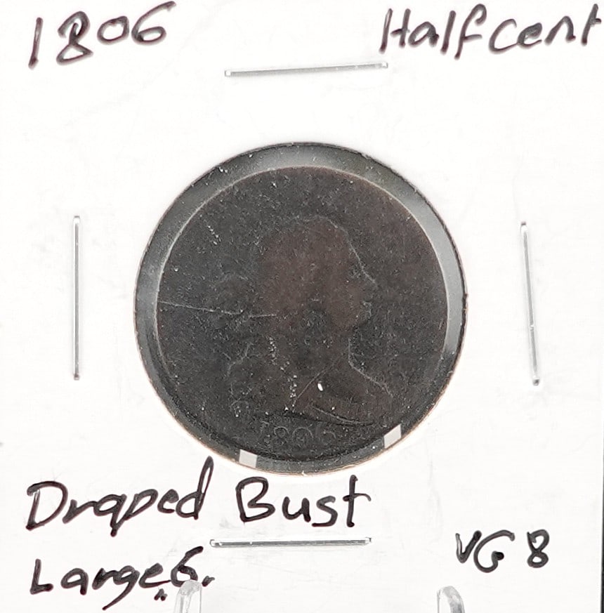 1806 Draped Bust Half Cent. (1 of 2)