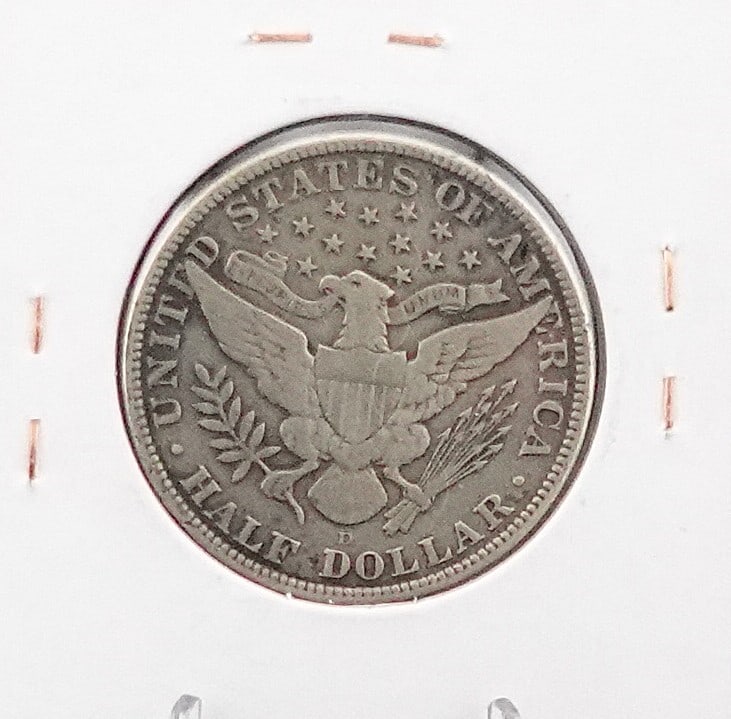 1912-D Barber Half Dollar - 2