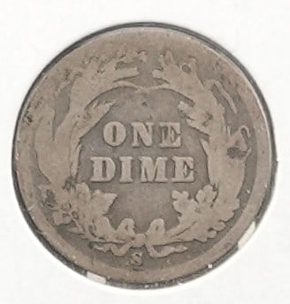 1897-S Barber Dime - 2