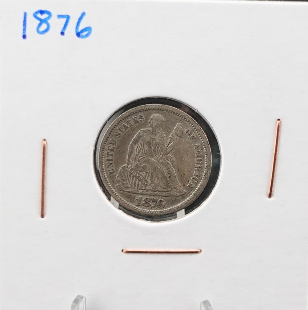 1876 Seated Dime (1 of 2)
