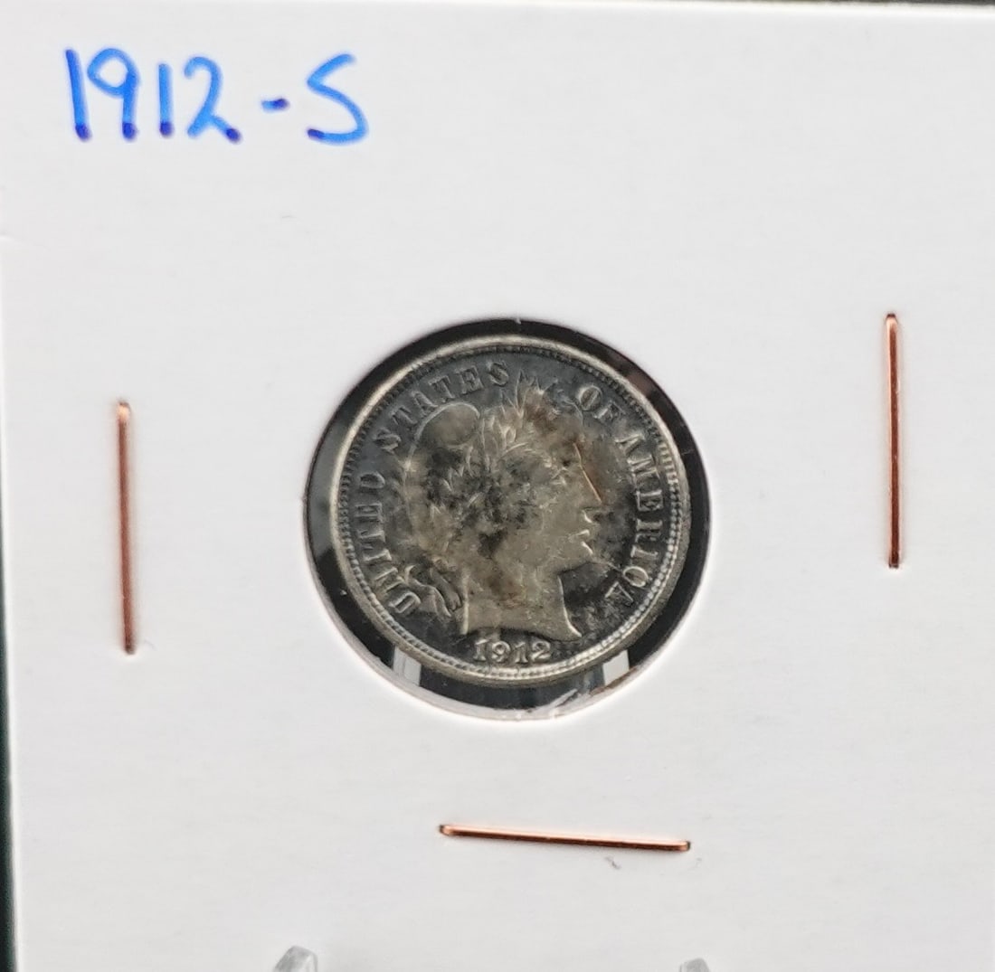 1912-S Barber Dime (1 of 2)