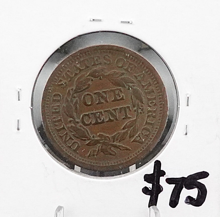 1848 Braided Hair Large Cent - 2