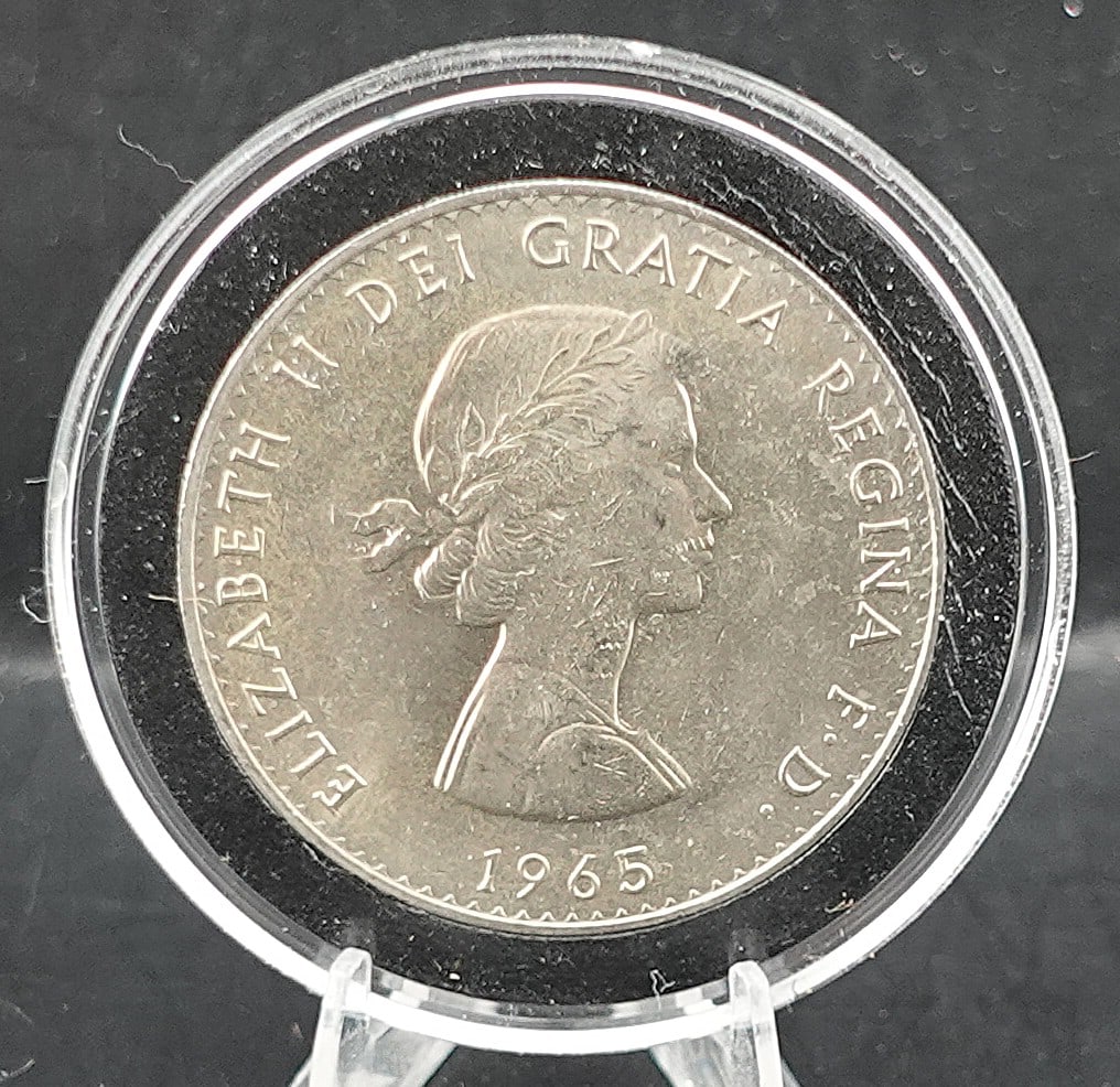 2 Coin Set. 1973-S Ike Dollar and 1965 Churchill Coin - 3