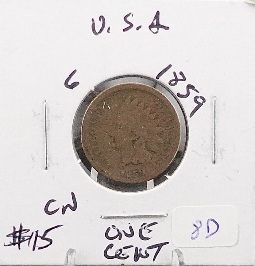 1859 and 1860 Indian Head Cents - 3