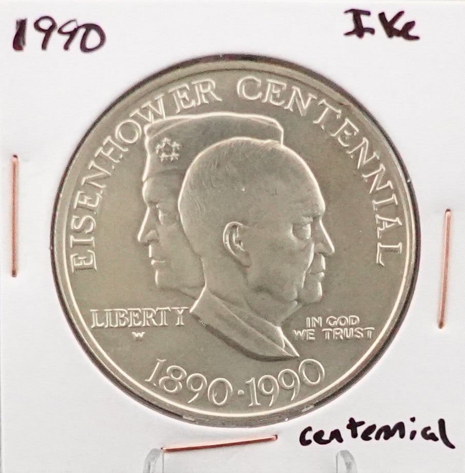 1990-W Ike Centennial Dollar (1 of 2)