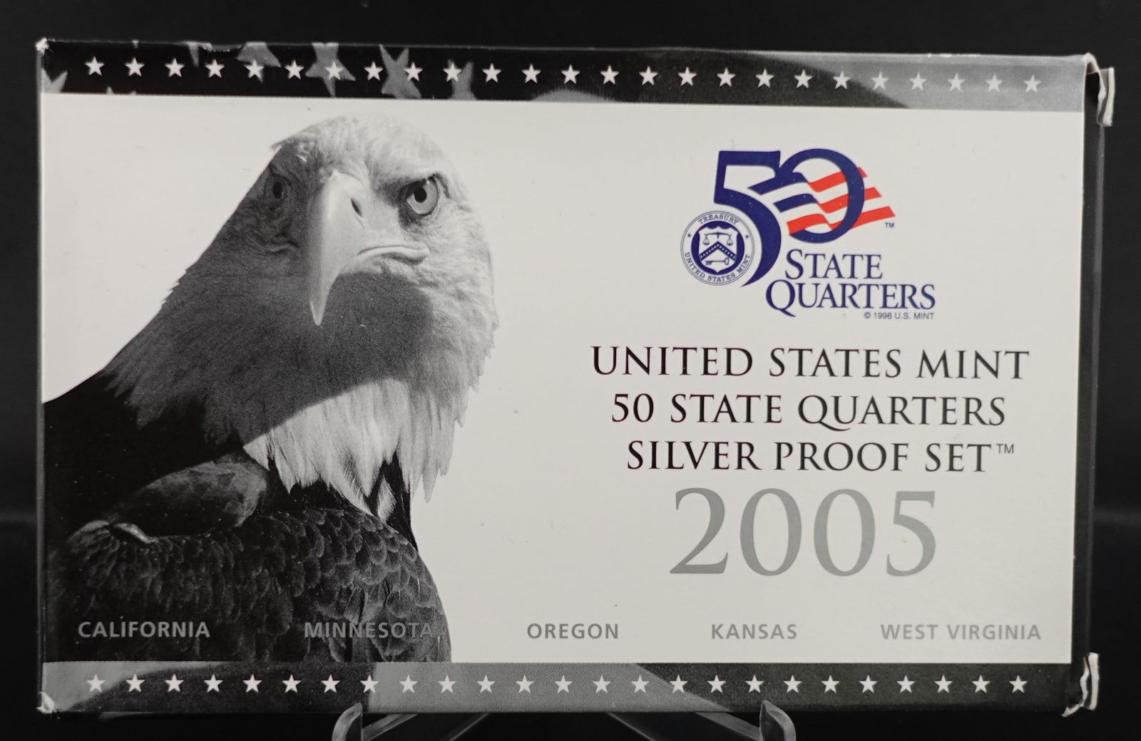 2005 US Silver Mint Proof Set: This is the State Quarter Set Low Estimate: 90High Estimate: 120