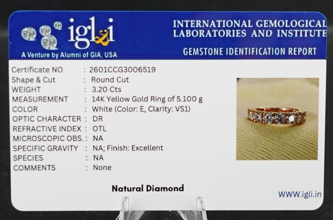 9 Diamonds set in 14k Gold size 9 - 5