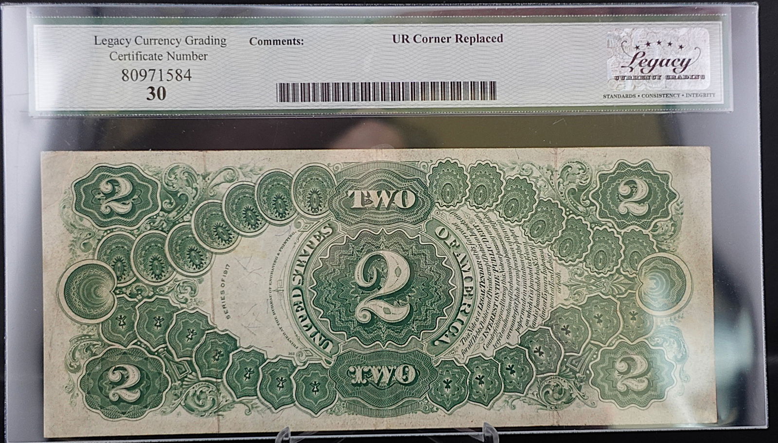 1917 $2 Legal Tender Note - 2
