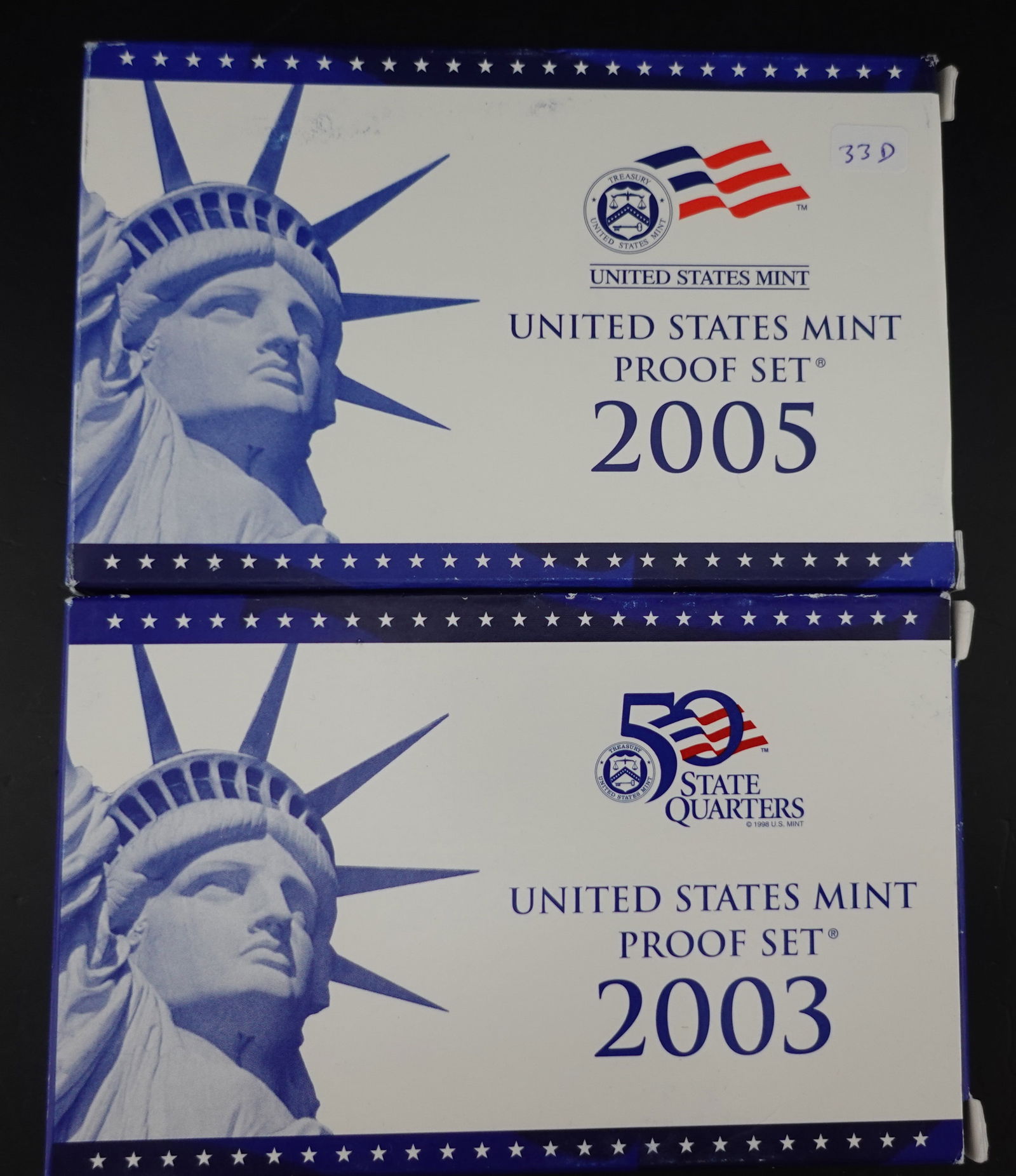 (2) Proof Sets: The dates are 2005 and 2003 High Estimate: 30Low Estimate: 20