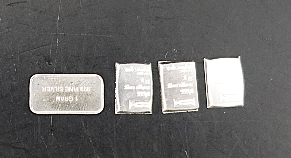 (4) Pure Silver Bars - 2