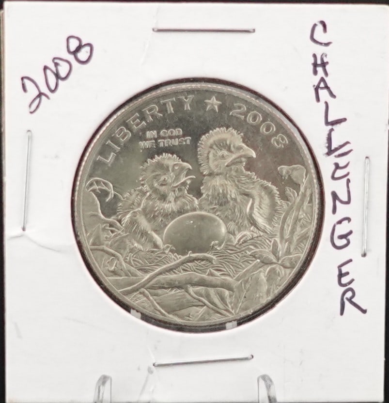 2008-S Challenger Half Dollar: This is a High Grade Coin! Great Details! Low Estimate: 40.00High Estimate: 60.00