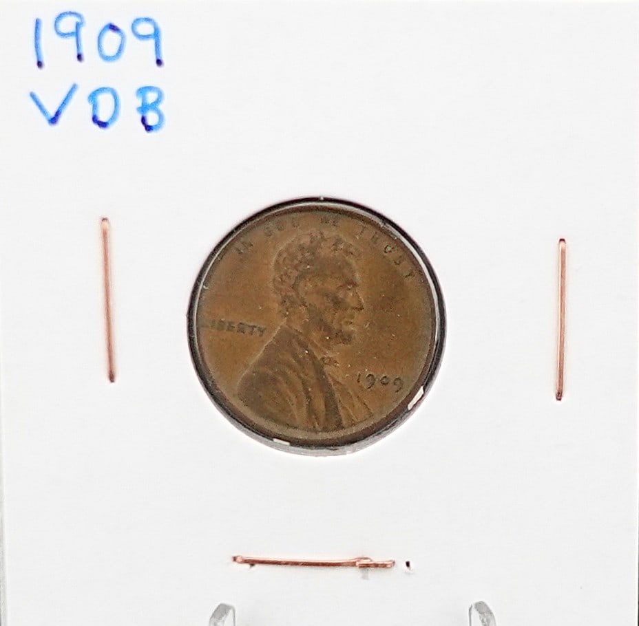 1909 VDB Wheat Cent: Great Details! High Estimate: 30Low Estimate: 20