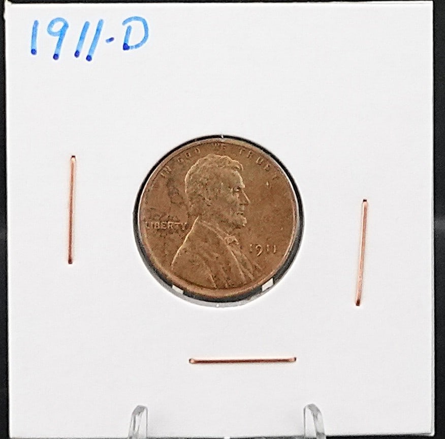 1911-D Wheat Cent: This is a great Semi-Key Date! Low Estimate: 50High Estimate: 70