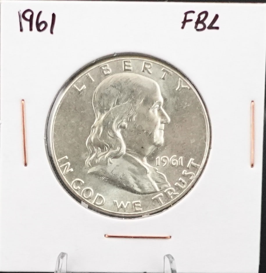 1961 Franklin Half Dollar: This is a Great Coin and possible FBL! Low Estimate: 40High Estimate: 60