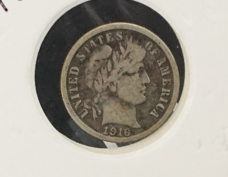 (2) Barber Dimes: Dates are 1916-S and 1897. Nice Set Low Estimate: 20.00 High Estimate: 40.00