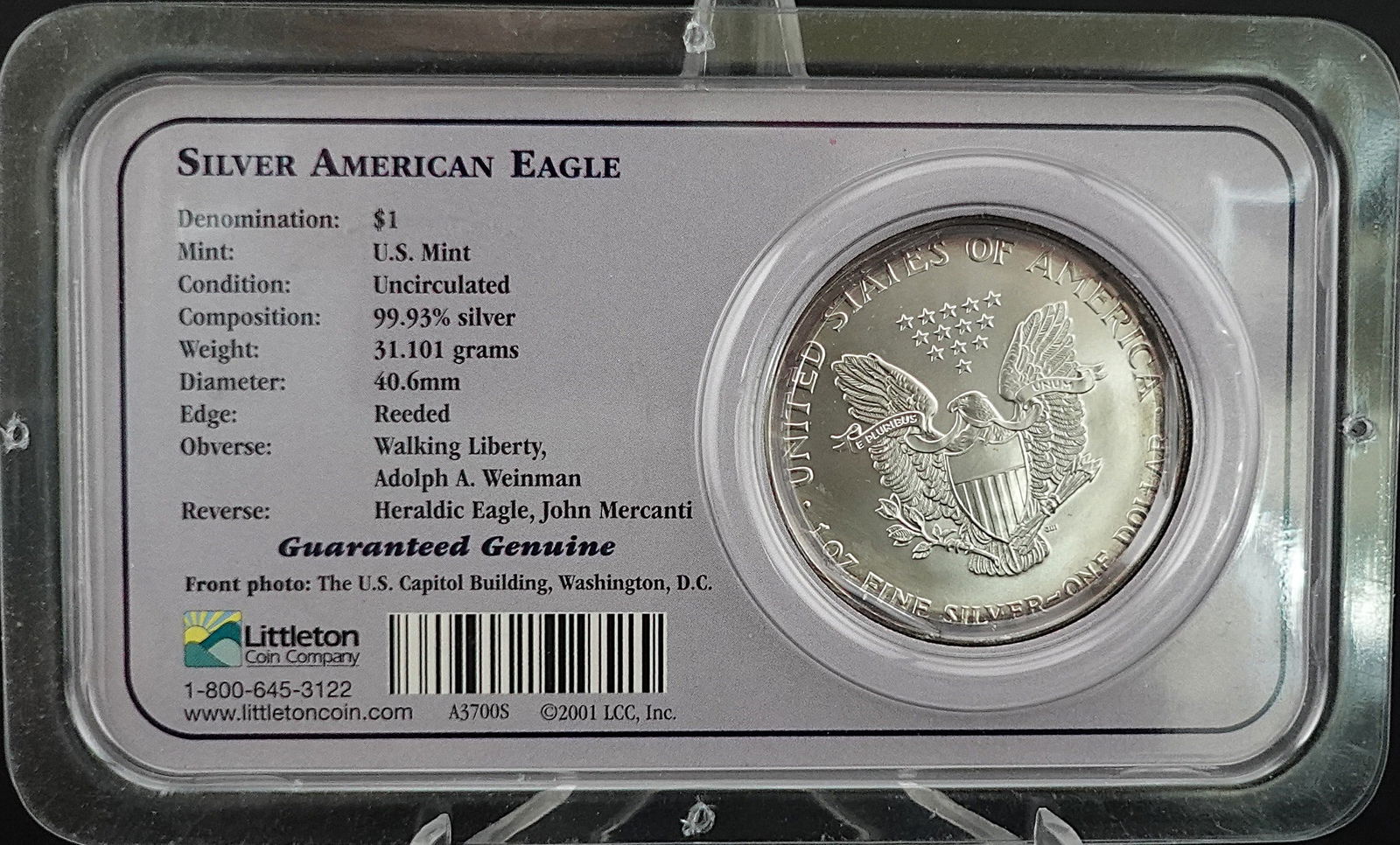 2000 American Silver Eagle - 2