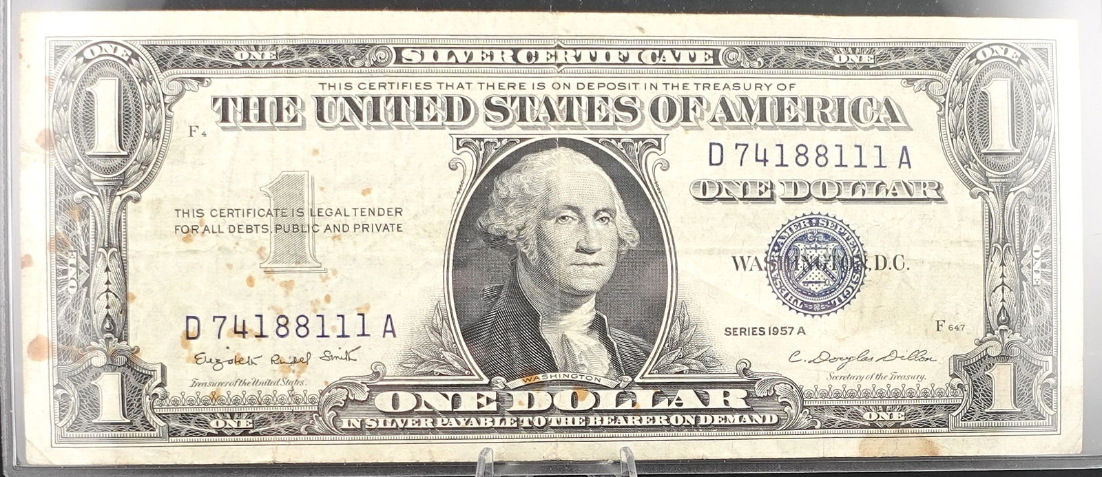 1957-A $1 Silver Certificate (1 of 2)