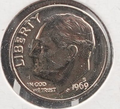 1969-S Roosevelt Dime: High Grade! Proof Coin Low Estimate: 10.00High Estimate: 20.00