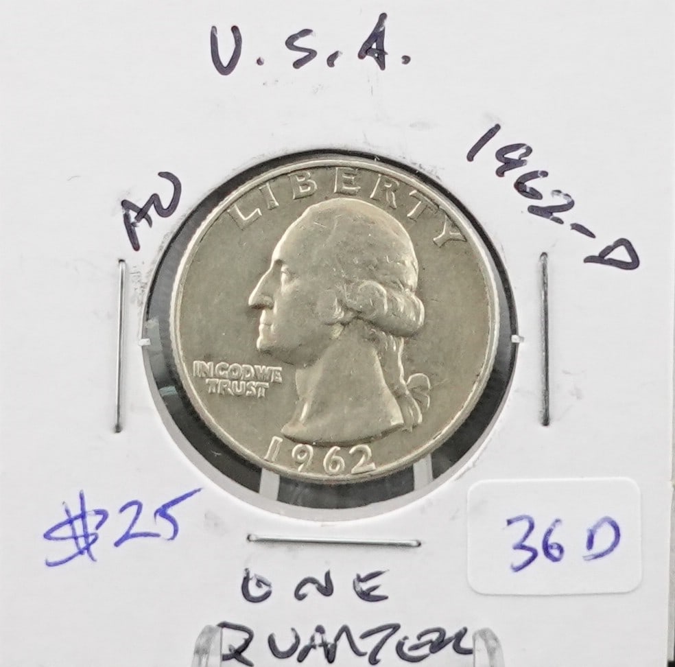 1962-D Washington Quarter (1 of 2)