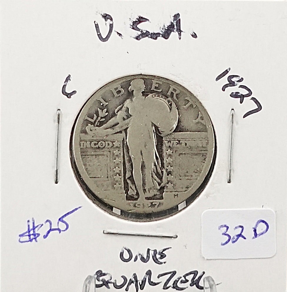 1927 SLQ: Great Date and Details! Low Estimate: 20.00High Estimate: 30.00