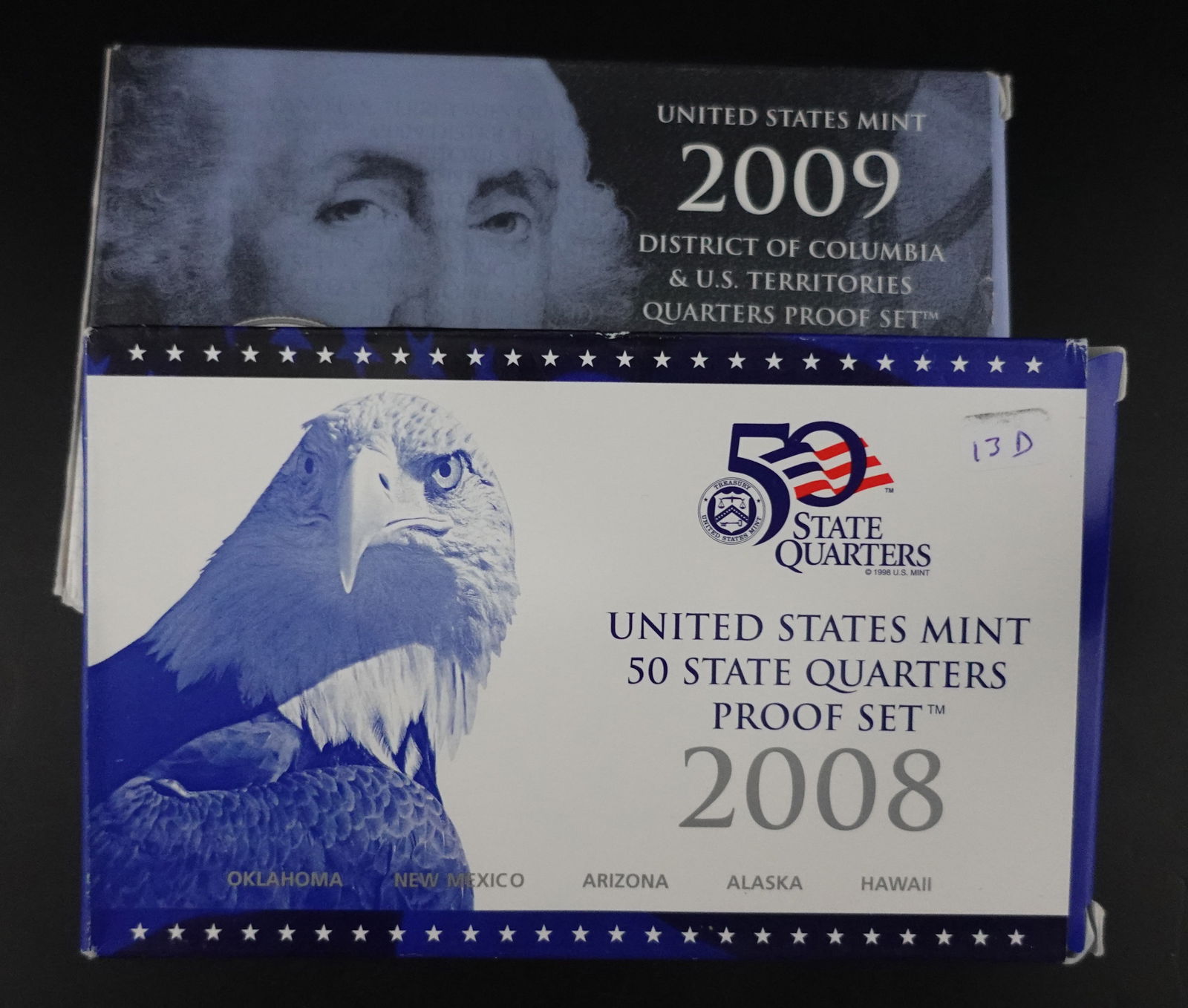 (2) Mint Proof Sets: These are 2008 and 2009 High Estimate: 30 Low Estimate: 20