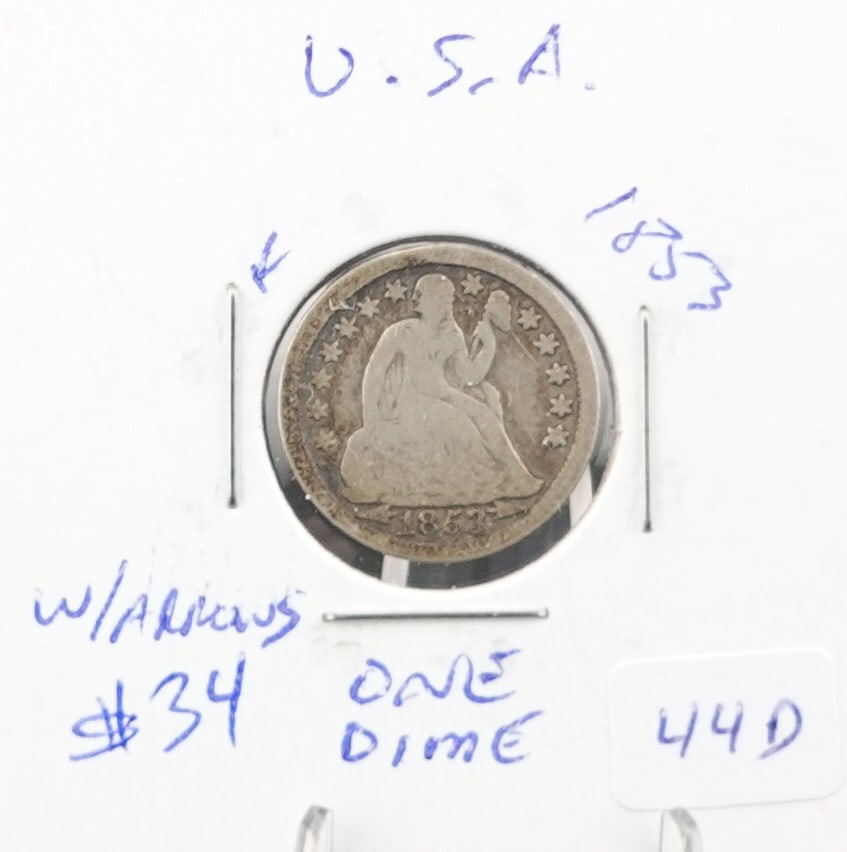 1853 Seated Dime (1 of 2)