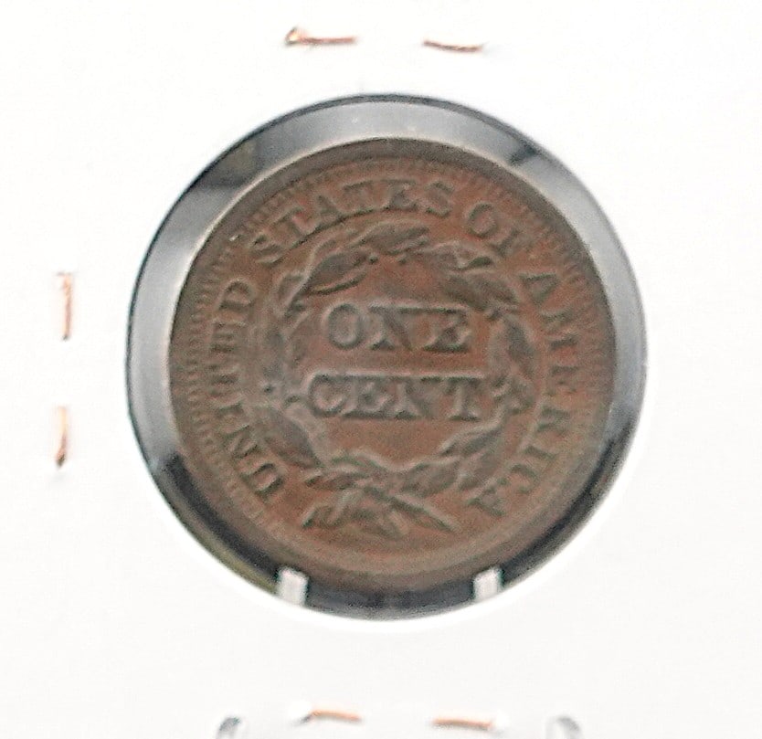 1852 Braided Hair Large Cent - 2