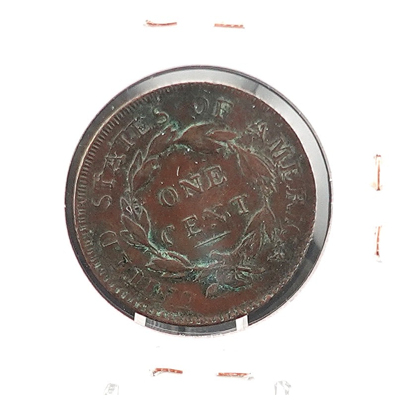 1817 13 Star Coronet Hair Large Cent - 2